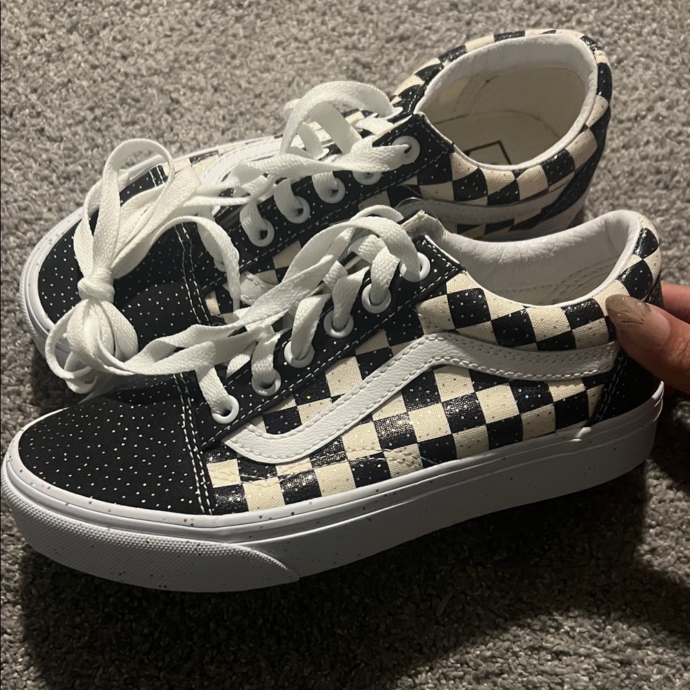 Vans Black and White Checkered Shoes